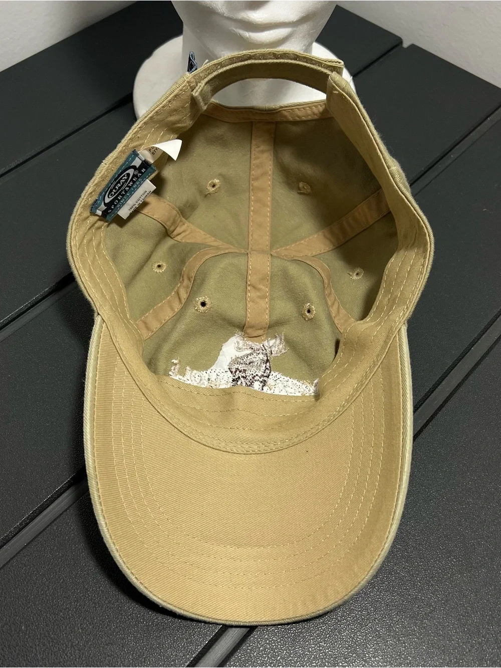 Vintage Ouray Jackson Hole Wyoming Moose Beige Hat Adult OSFA